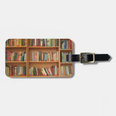 Boeken in de boekenplank bagagelabel (Voorkant horizontaal)