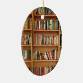 Boeken in de boekenplank keramisch ornament (Rechts)