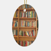 Boeken in de boekenplank keramisch ornament (Links)