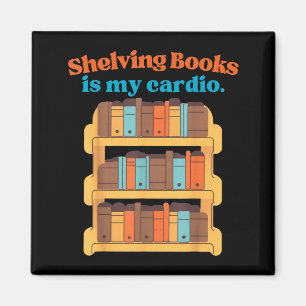 Boeken in de kast zetten is cardio grappige biblio magneet
