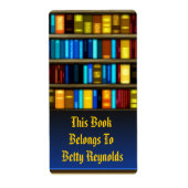 Boeken in de plaatjes van de Sticker van de boekpl (Voorkant)