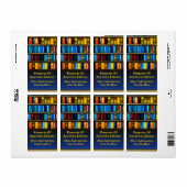 Boeken in de plaatjes van de Sticker van de boekpl (Full Sheet)