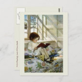 "Boeken in de winter" Briefkaart (Voorkant / Achterkant)