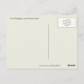 "Boeken in de winter" Briefkaart (Achterkant)