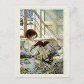 "Boeken in de winter" Briefkaart (Voorkant)