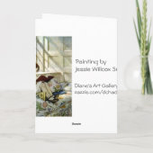 "Boeken in de Winter " Kaart (Achterkant)