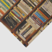 Boeken in een bibliotheekpatroon tissuepapier (Detail)