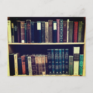 Boeken in een Shelf Briefkaart