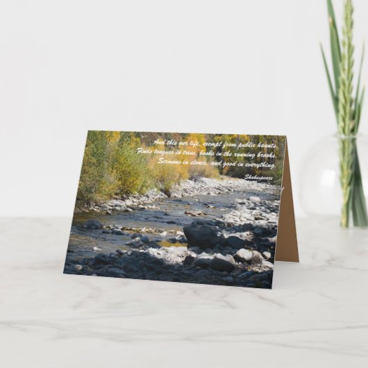 Boeken in Running Brooks Bedankkaart (Voorkant)