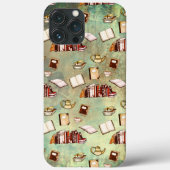 Boeken in Tea Bookworm Constant Reader Case-Mate iPhone Case (Achterkant)
