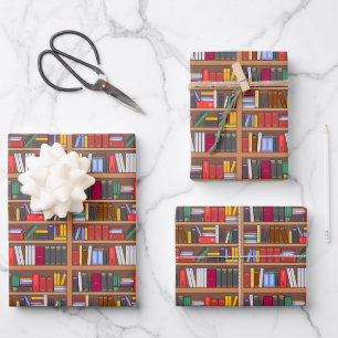 Boeken Inpakpapier, Leesgeschenk Wrap Inpakpapier Vel