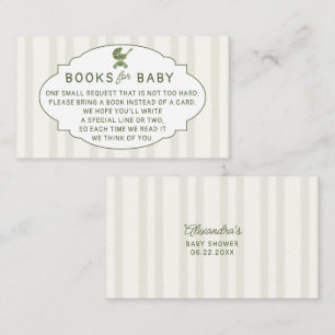 Boeken Invoegen Koffie Zetten Brunch Baby Shower Informatiekaartje