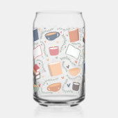 Boeken, kaarsen en thee blikvorm glas (Voorkant)