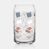 Boeken, kaarsen en thee blikvorm glas (Rechts)