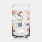 Boeken, kaarsen en thee blikvorm glas (Links)