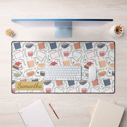 Boeken, kaarsen en thee bureaumat (Kantoor 1)