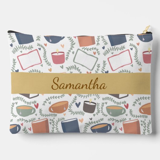 Boeken, kaarsen en thee etui (Achterkant)