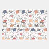 Boeken, kaarsen en thee inpakpapier vel (Voorkant 3)