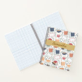 Boeken, kaarsen en thee notitieboek (Binnen)