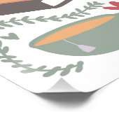 Boeken, kaarsen en thee perfect poster (Hoek)