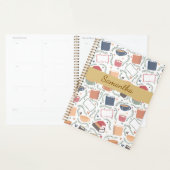 Boeken, kaarsen en thee planner (Display)