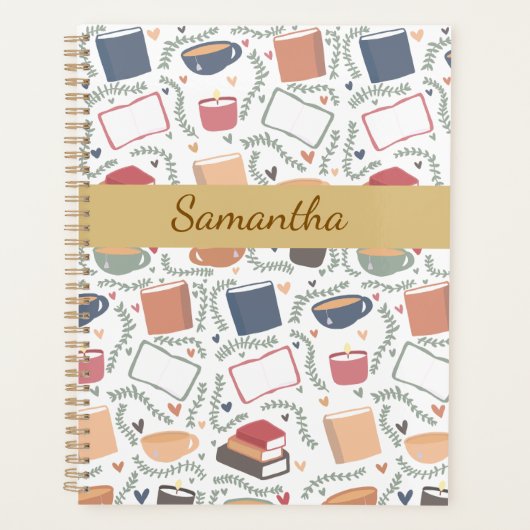 Boeken, kaarsen en thee planner (Voorkant)