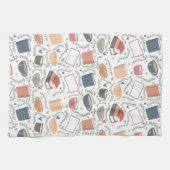 Boeken, kaarsen en thee theedoek (Horizontaal)