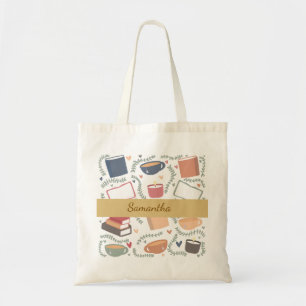 Boeken, kaarsen en thee tote bag