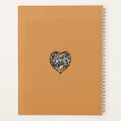 Boeken Kalligrafie hart gevormd Planner (Achterkant)