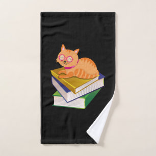 Boeken - Kat en Boeken Boekliefhebber Cadeau Handdoek