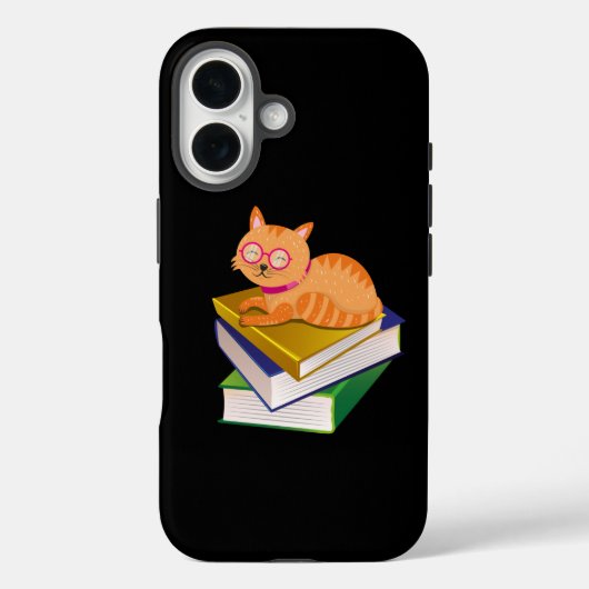 Boeken - Kat en boeken Book Lover Gift Case-Mate iPhone Case (Achterkant)