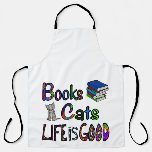 Boeken Katten Het Leven is Goed Schort Groot (Voorkant)