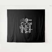 Boeken Katten & Koffie Wandkleed (Voorkant (horizontaal))