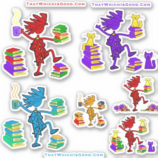 Boeken Katten Mok Collectie Sticker (Voorkant)