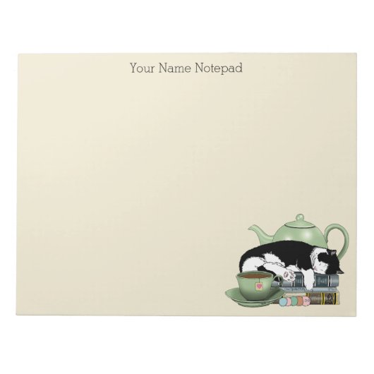 Boeken Kattenthee Schattige Notitieblok (Voorkant)