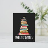 Boeken Kerstboom Vrolijke Boeken Briefkaart (Staand voorkant)