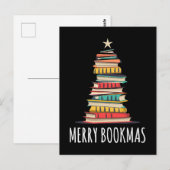Boeken Kerstboom Vrolijke Boeken Briefkaart (Voorkant / Achterkant)