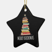 Boeken Kerstboom Vrolijke Boeken Keramisch Ornament (Links)