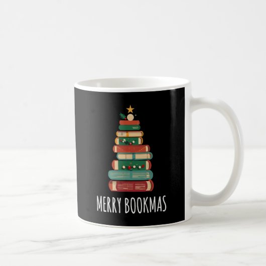 Boeken Kerstboom Vrolijke Boeken Koffiemok (Rechts)