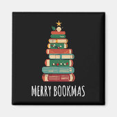 Boeken Kerstboom Vrolijke Boeken Magneet (Voorkant)