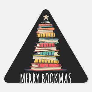 Boeken Kerstboom Vrolijke Boeken Sticker