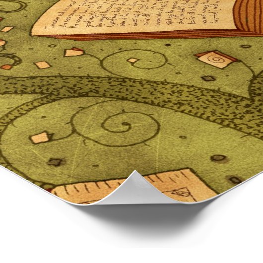 Boeken (Kleur 3) Poster (Hoek)