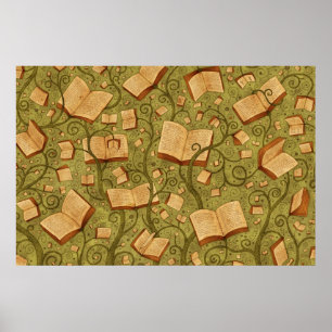 Boeken (Kleur 3) Poster