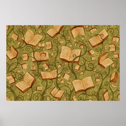 Boeken (Kleur 3) Poster (Voorkant)