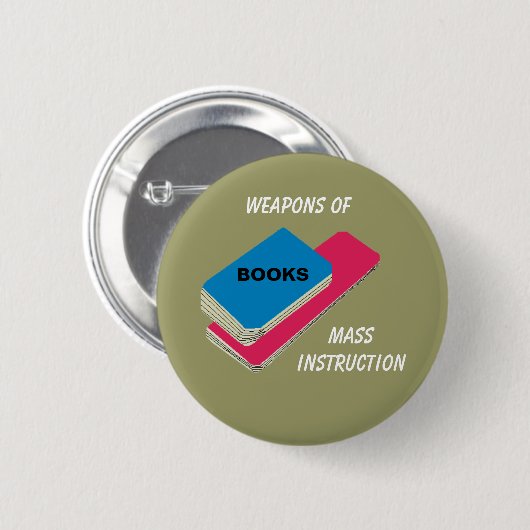 BOEKEN - knop Ronde Button 5,7 Cm (Voorkant /achterkant)