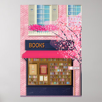 Boeken | Koekhandel | Illustratie Poster