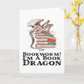 Boeken - Koekworm? Ik ben een boekdraak Kaart (Gele Bloem)