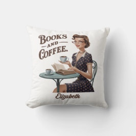 Boeken & Koffie Boek Lover Quote Kussen