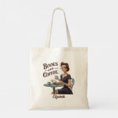 Boeken & Koffie Boek Lover Quote Tote Bag (Achterkant)