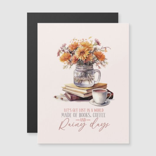 Boeken, koffie en regenachtige dagen (Voorkant / Achterkant)